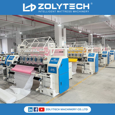 Máy chần bông với thiết bị cán vải của Zolytech