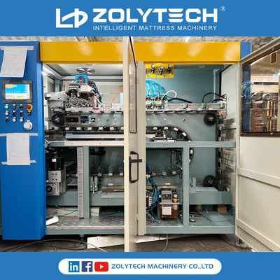 Máy cuộn lò xo bỏ túi ZOLYTECH 180 chiếc/phút Dây chuyền sản xuất lò xo bỏ túi vi tính hóa Chiều cao 100-250mm
