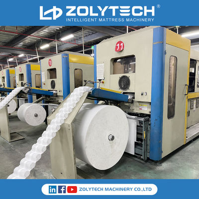 Dây chuyền sản xuất lò xo túi tự động cho lưới nệm 180 chiếc / phút