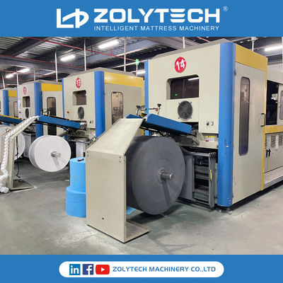 180 cái / phút Dây chuyền sản xuất lò xo bỏ túi trên máy vi tính Máy cuộn lò xo bỏ túi Lưới nệm 380V / 220V