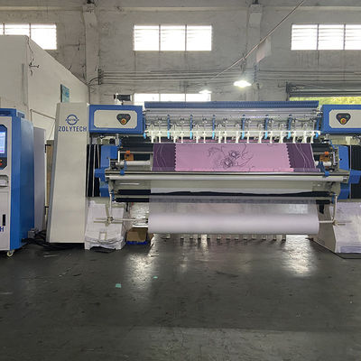 WV15 Máy chần vi tính khâu dây chuyền vi tính tốc độ cao cho nệm Khoảng cách kim 25,4mm