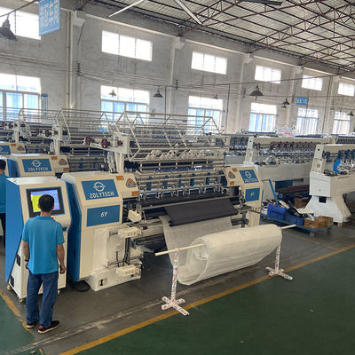 Hệ thống chần gòn bằng máy tính Máy chần nệm tự động 60-130m / H 4,5KW Chuyển động trục X 304,8mm